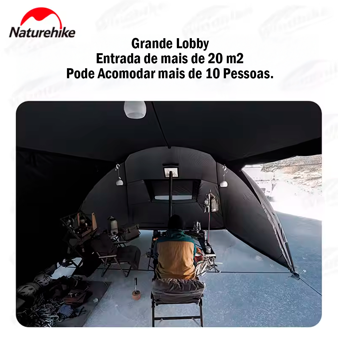Tenda de acampamento Naturehike Cloud Vessel Tunnel 4 estações
