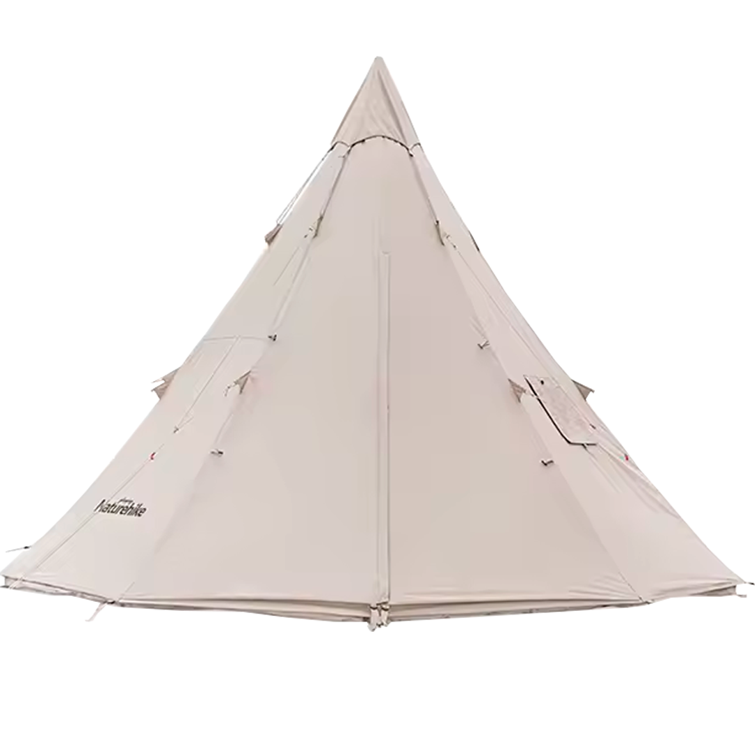 Tenda de acampamento Naturehike Pyramid A-Type Teepee com lareira para 5 a 8 pessoas