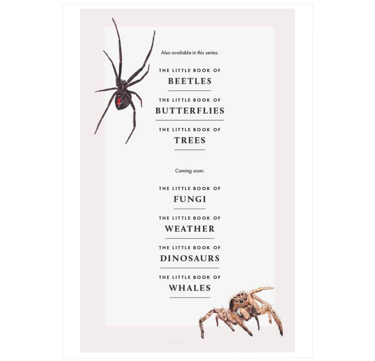 The Little Book of Spiders (Little Books of Nature)