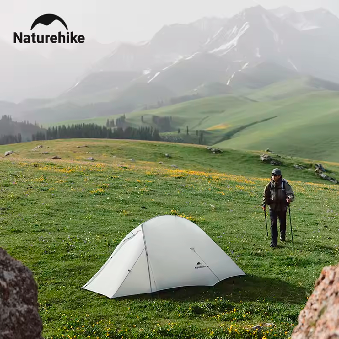 Tienda de Campaña Naturehike Cloud Up 15D Ultraligera 2 Personas Impermeable de Rápido Montaje y Espaciosa