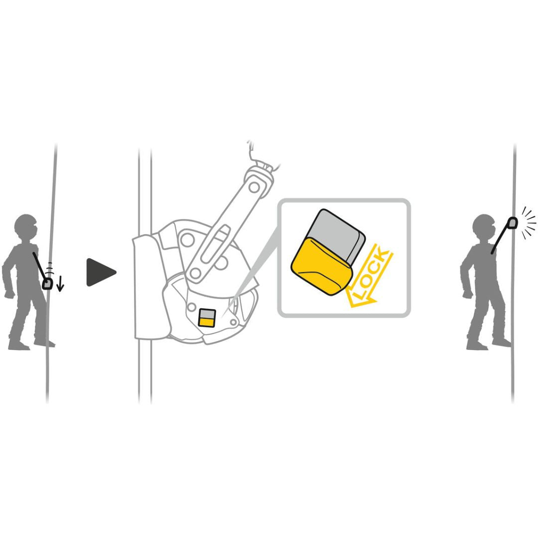 Trava-Quedas Deslizante para Corda Petzl ASAP