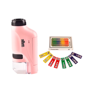 Microscópio de Bolso para Crianças: Brinquedo Científico Educativo com LED 60–120x (+6)