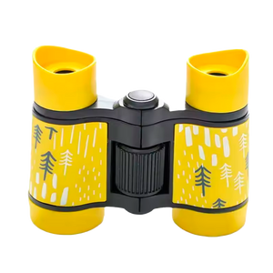 Binóculo Infantil Dobrável 4x30mm para Acampamento ao Ar Livre – Observação de Aves e Aprendizado Educativo (+3)