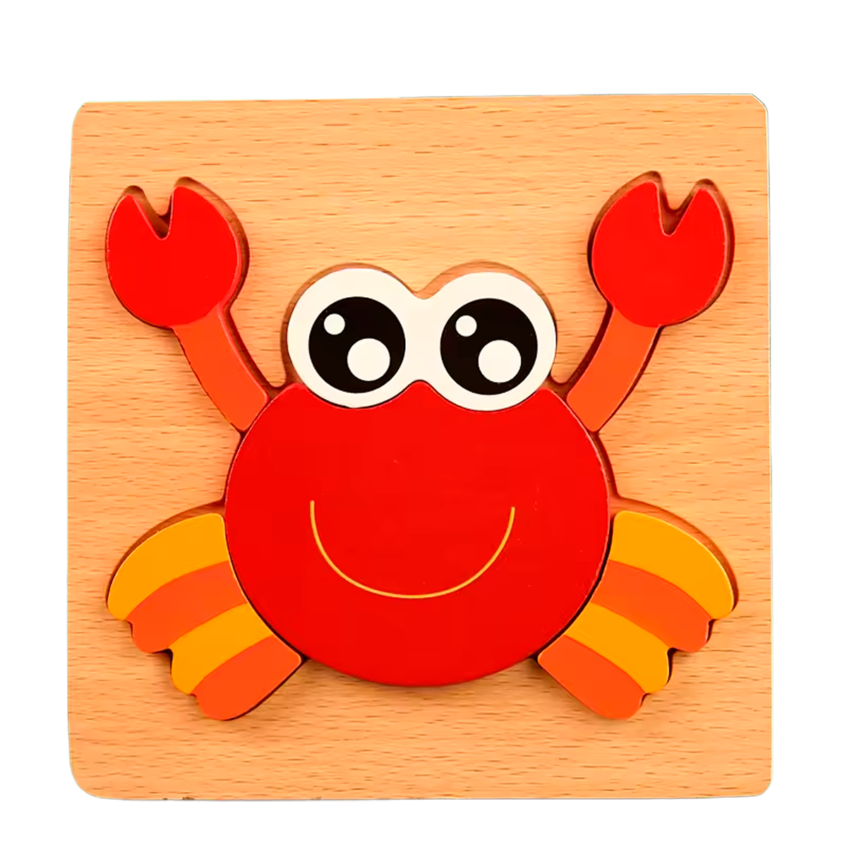 Quebra-cabeça de Trânsito com Animais de Desenho Animado em Madeira (+3)