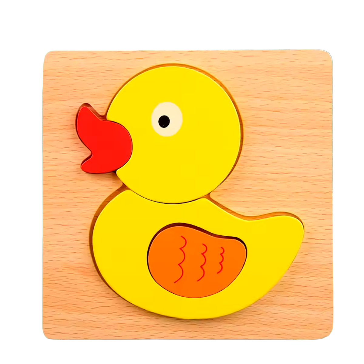 Quebra-cabeça de Trânsito com Animais de Desenho Animado em Madeira (+3)