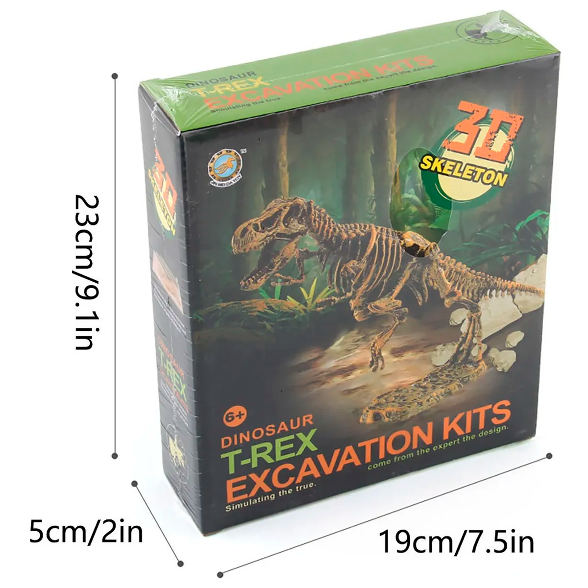 inquedo de Dinossauro Jurassic World: Kit de Escavação Arqueológica com Esqueletos Artesanais, Brinquedo Educativo de Ciência para Crianças (Para Maiores de 6 Anos)