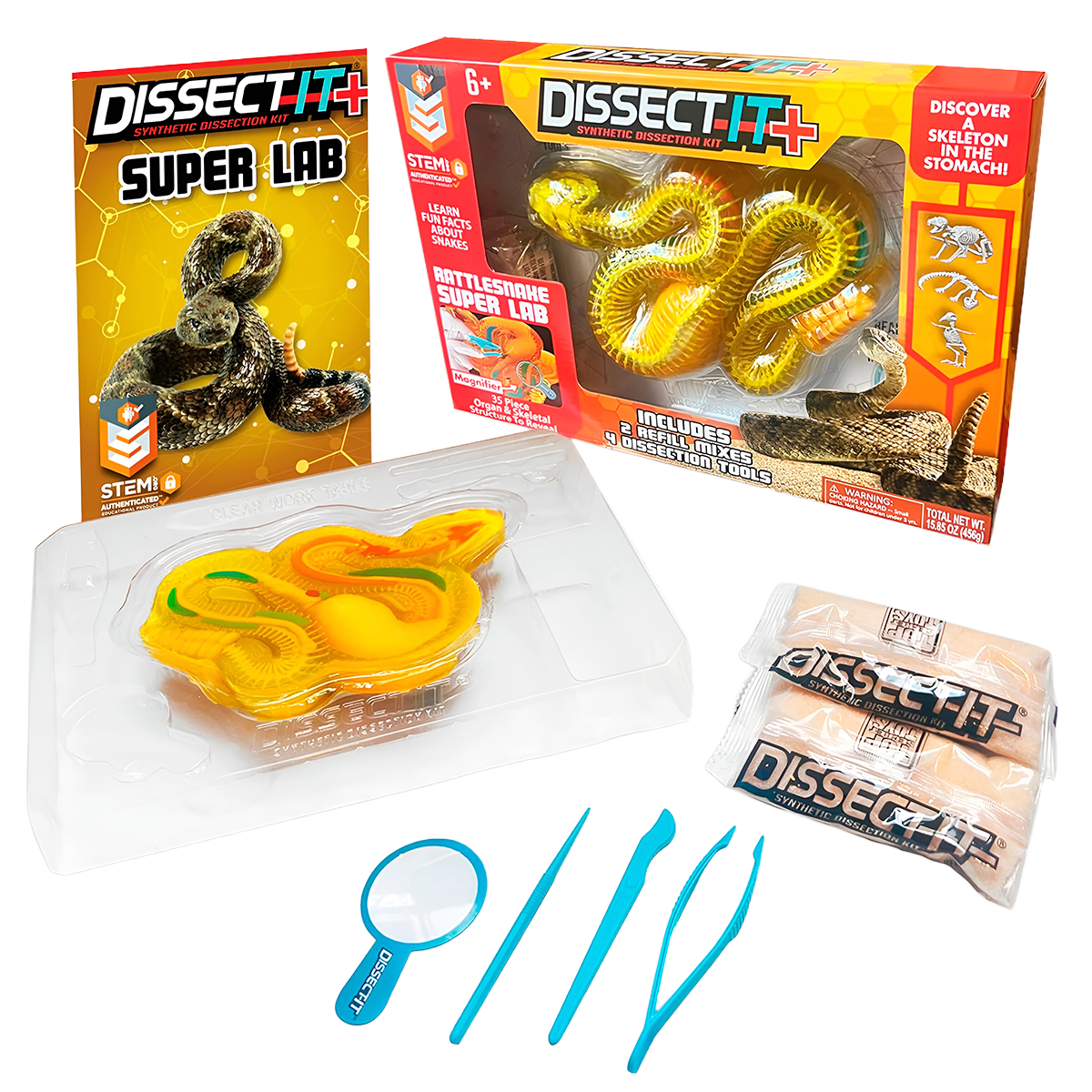 Brinquedo de Dissecação Sintética Dissect-It Kit de Zoologia Biologia Anatomia para Crianças  (+ 6 )