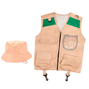 Colete e Chapéu de Explorador para Crianças, Kit de Aventura ao Ar Livre (+3)