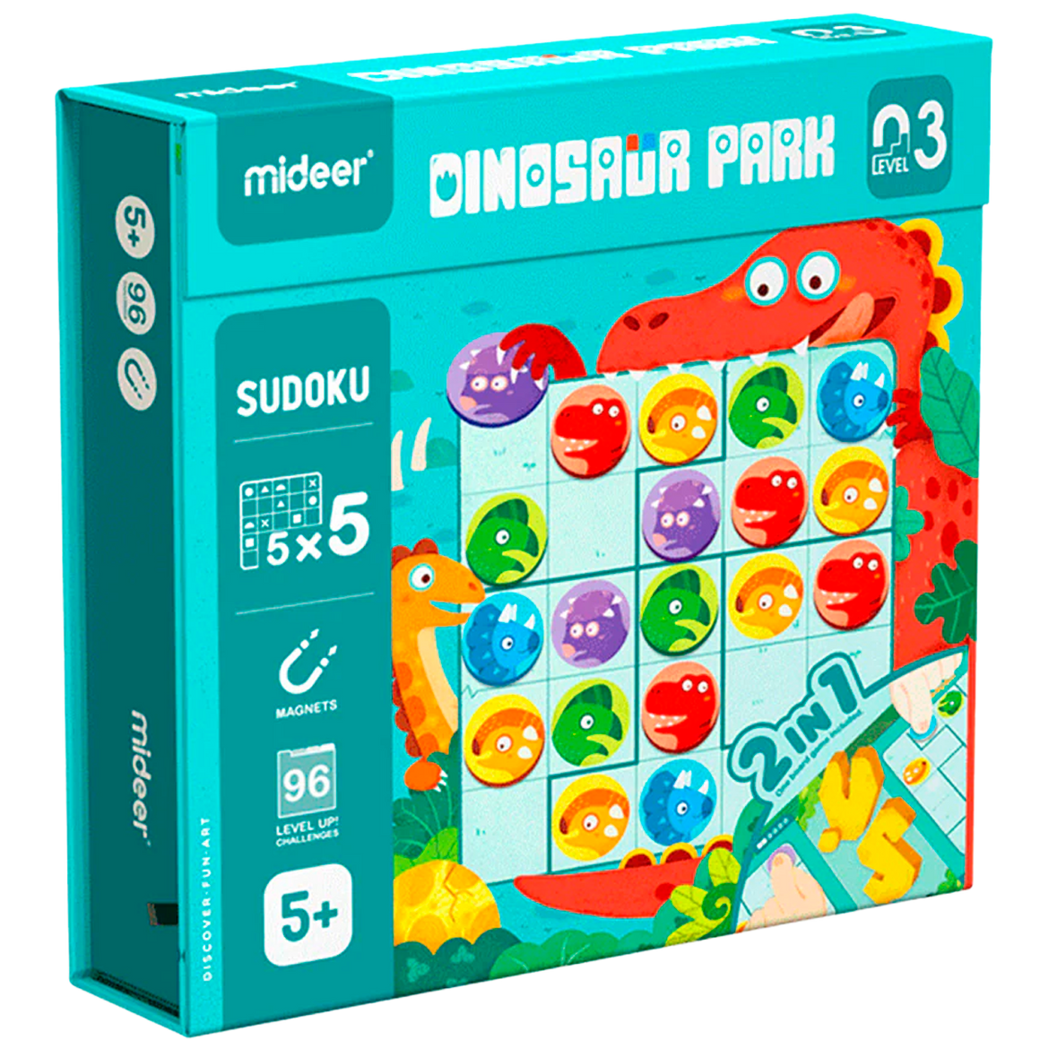 Jogo de Sudoku Dinosaur Park Nível 3 de 50 Peças (+5)
