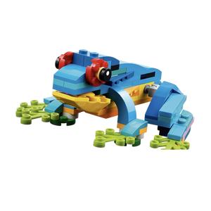 Papagaio Exótico 3 em 1 – Conjunto de Construção de Animais com Blocos Transformáveis (+6)