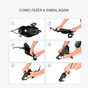 Mochila Dobrável Naturehike de 18L com Tecido Impermeável 30D e Zíper YKK Selado