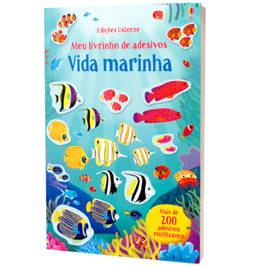 Vida Marinha: Meu Livrinho de Adesivos (+3)