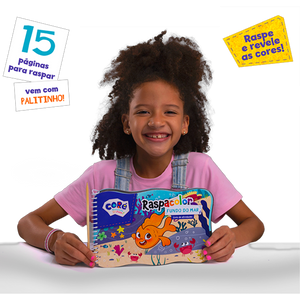 Raspacolor de Livro de Atividades de Fundo do Mar (+6)