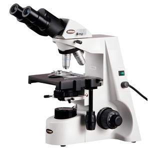 Microscópio Composto Binocular AmScope Série B690 até 2500X Iluminação Köhler Óptica Planacromática
