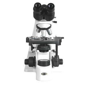 Microscópio Composto Binocular AmScope Série B690 até 2500X Iluminação Köhler Óptica Planacromática