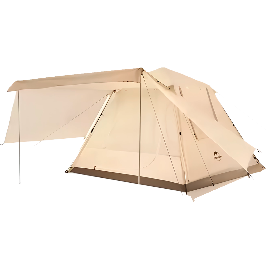 Tenda Automática Ango 4 com Saia de Neve para 4 Pessoas, Respirável, à Prova d'água, para Acampamento ao ar Livre