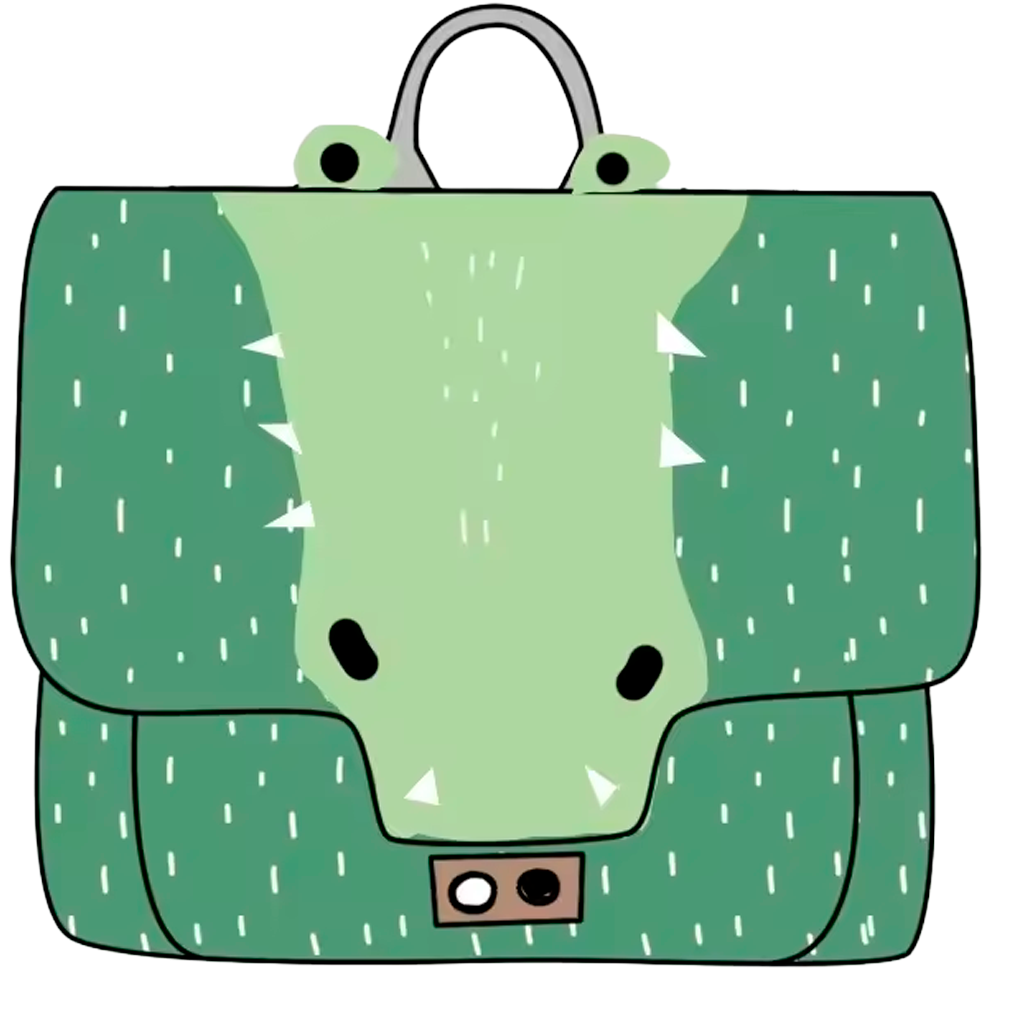 Mochila de Animais Selvagens Formato Horizontal
