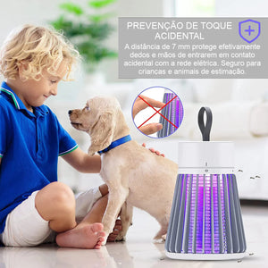 Armadilha de Mosquitos por Choque Elétrico com Catalisador de Iluminação para Ambientes Externos/Internos