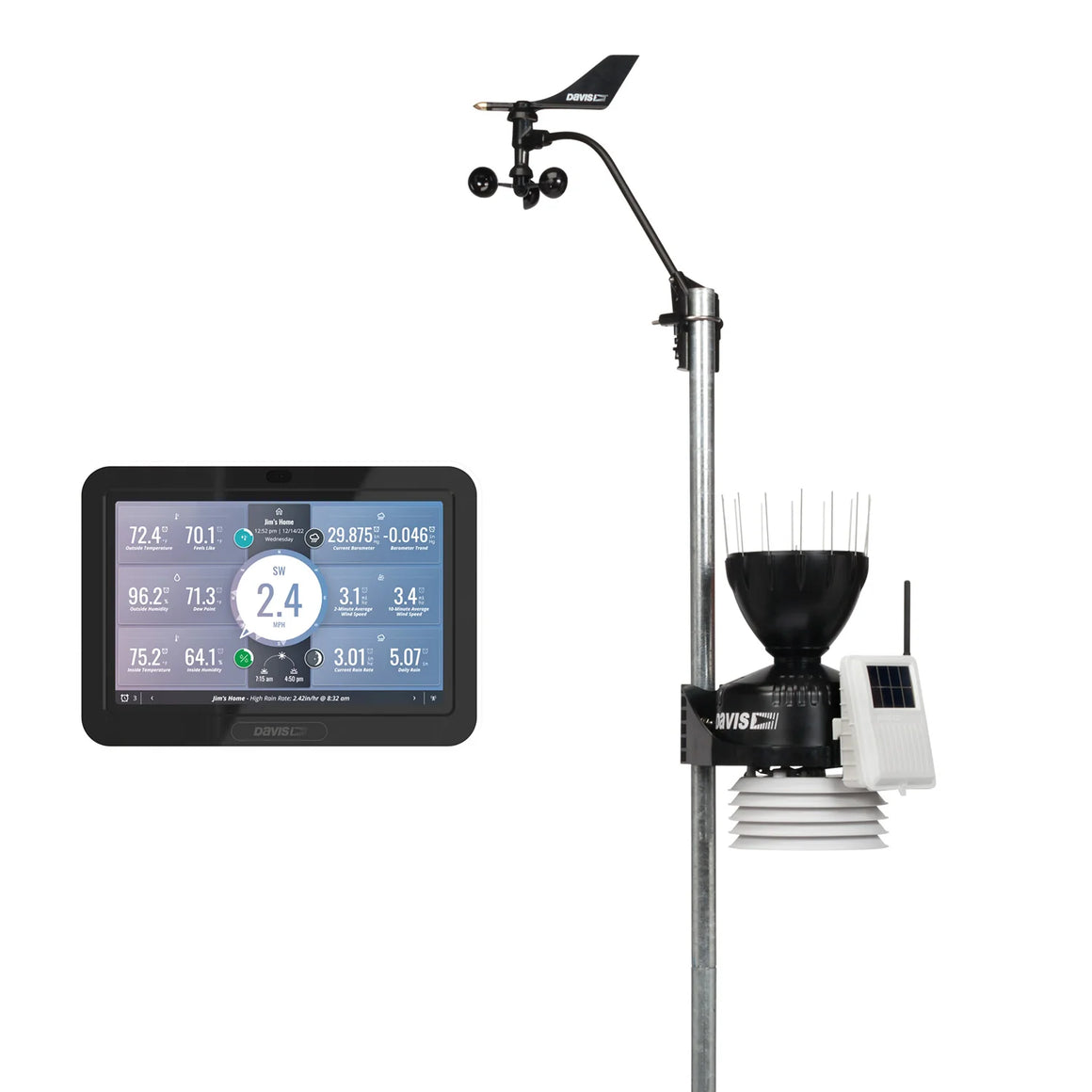 Estaçãoes Meteorológicas Portáteis Davis Vantage Pro2 - Sem Fio Com Painel