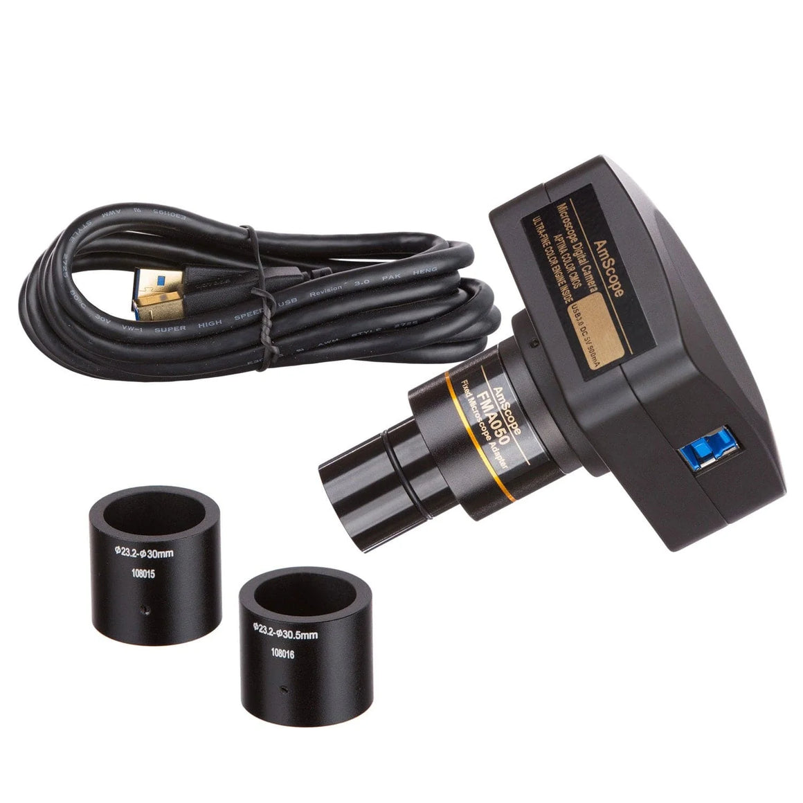 Câmeras para Microscópios AmScope Série MU Colorida USB 3.0 até 18 MP