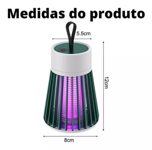Armadilha de Mosquitos por Choque Elétrico com Catalisador de Iluminação para Ambientes Externos/Internos