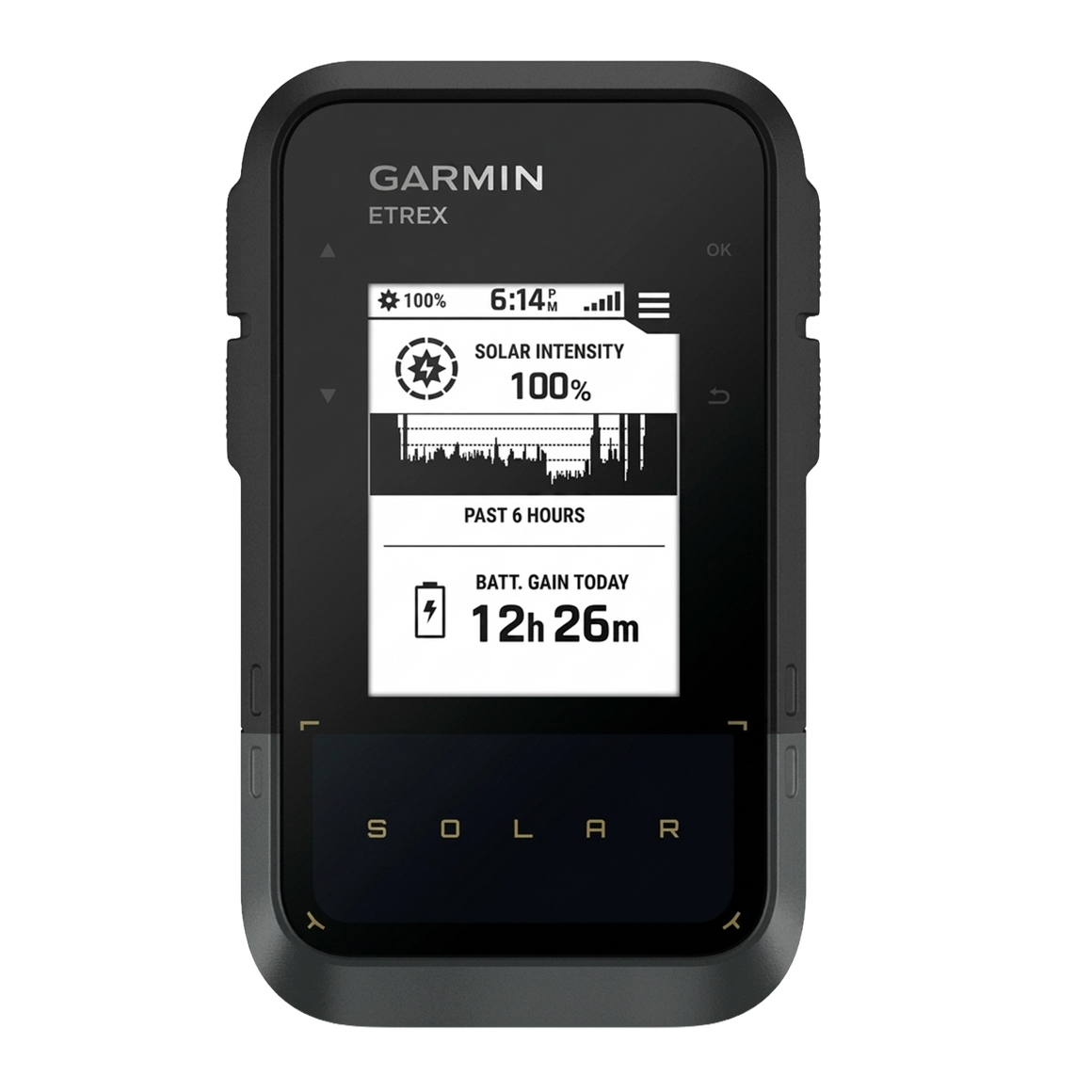 Navegador de Mão Garmin eTrex Solar GPS Multibanda com Carga Solar Ilimitada IPX7