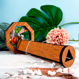 Caleidoscópio de Madeira DIY (+3)
