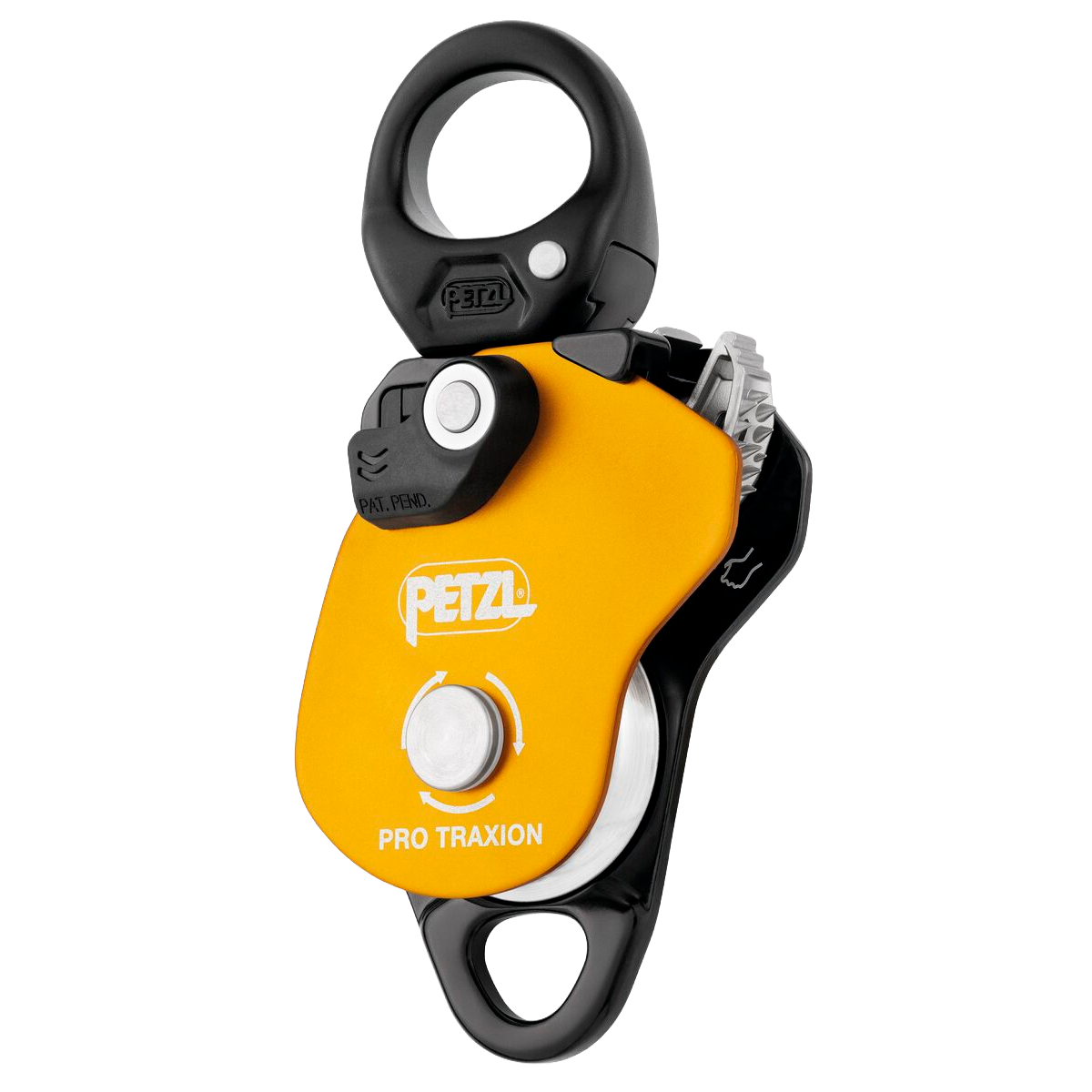 Polia de Captura de Progresso Petzl Pro Traxion com Pivô e Resistente a Quedas