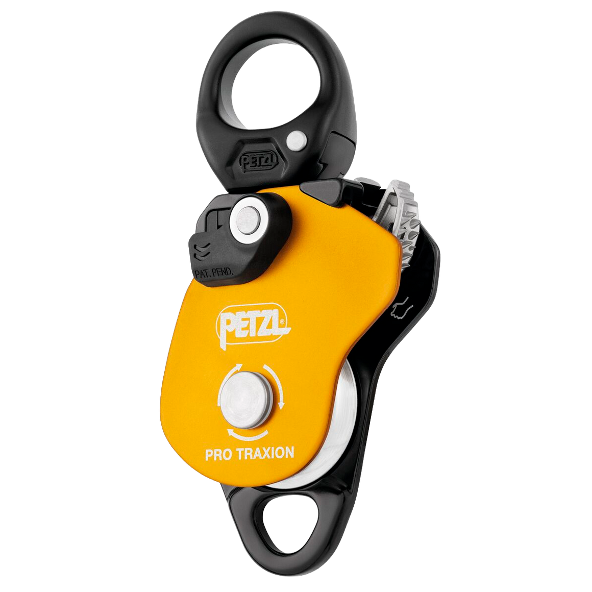 Polia de Captura de Progresso Petzl Pro Traxion com Pivô e Resistente a Quedas