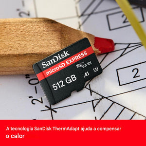 Cartão de Memória SanDisk microSD Express com Velocidades de até 880 MB/s