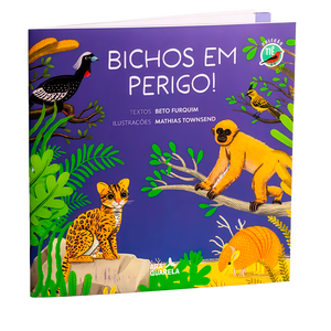 Livro e Jogo da Memória Bichos em Perigo 24 Peças (+3) 
