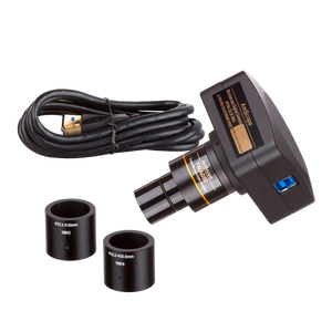Microscópio Composto Trinocular AmScope até 40X-2500X ²⁵
