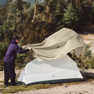Naturehike Cloud Up 2 atualizado Pro 2 pessoas 20D Barraca Ultraleve à Prova d'água para Camping, Caminhadas e Viagens