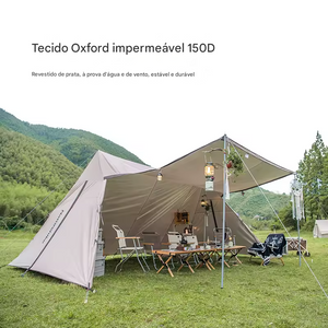 Tenda Naturehike com Torre Dupla e Tela de Projeção para Camping