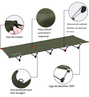 Cama de acampamento Naturehike XJC05 Berço dobrável