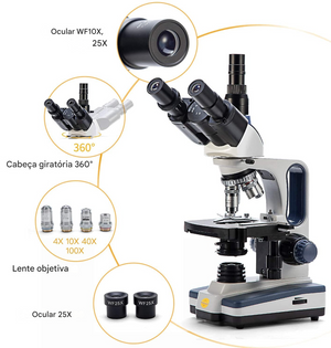 Microscópio Composto Trinocular SWIFT SW350T