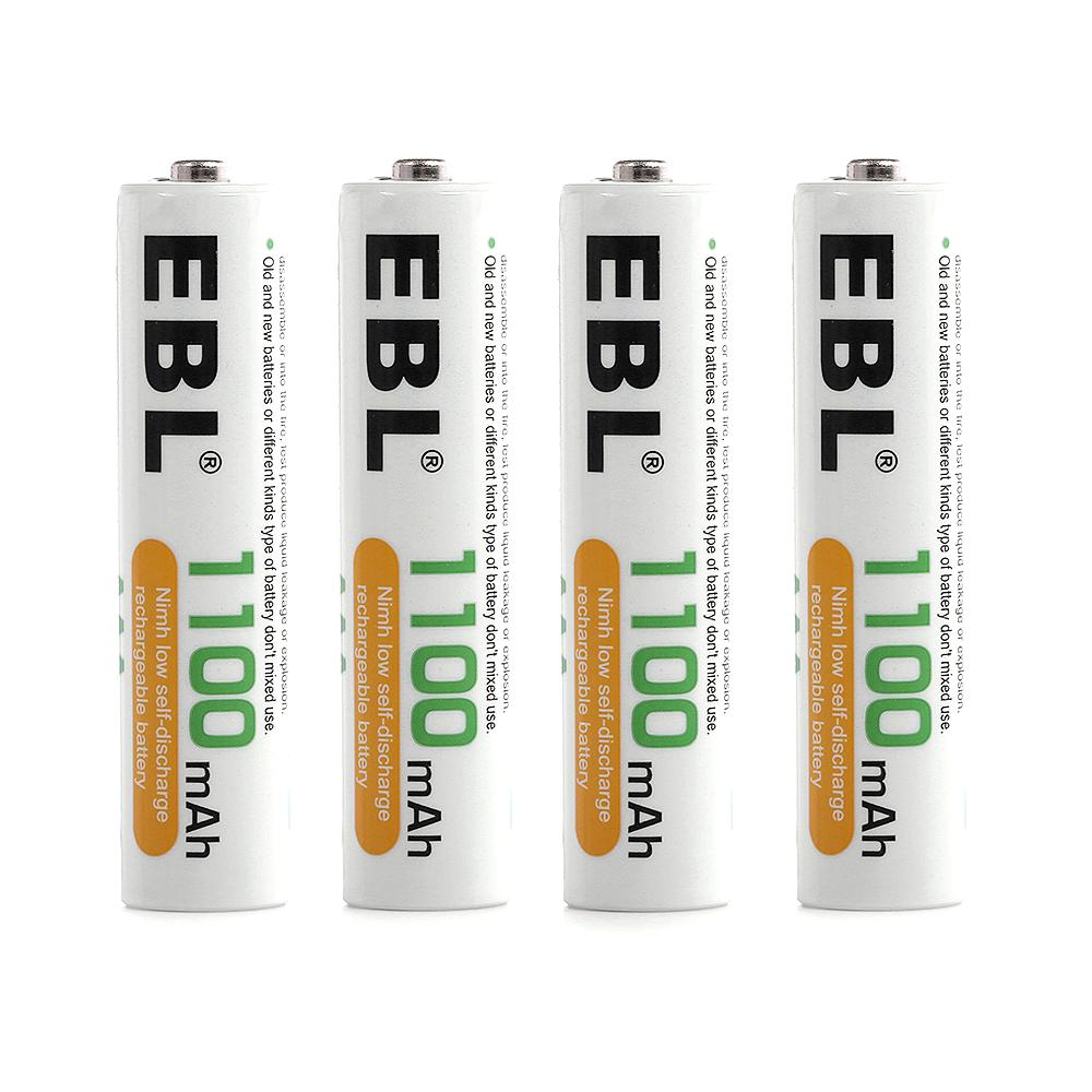 Baterias recarregáveis EBL AAA 1000mAh