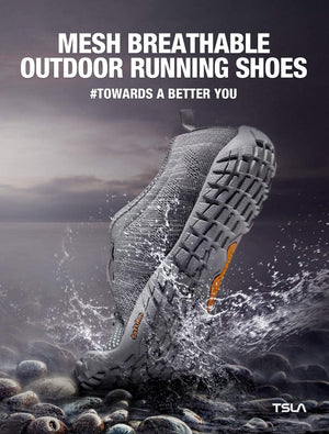 Tênis de Corrida de Trilha Masculino TSLA 3 Minimalista Barefoot