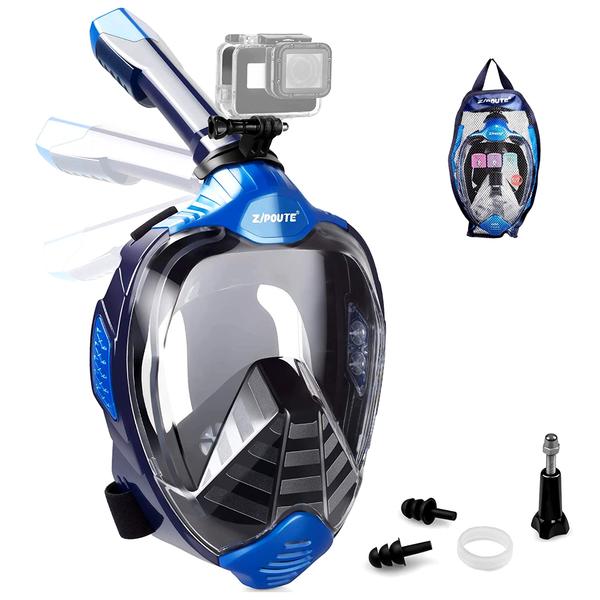 Máscara Snorkel de Rosto Inteiro Zipoute