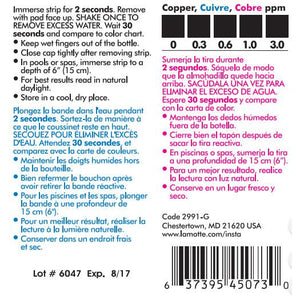Tiras de teste de cobre LaMotte Insta-Test